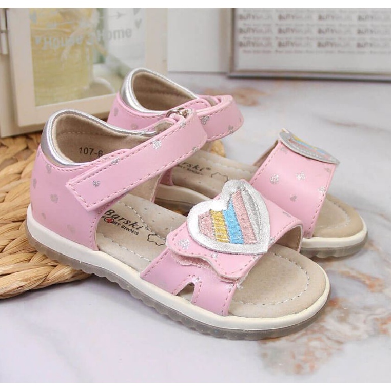 Tépőzáras szandál S. Barski Jr. OLI152B rózsaszín 2