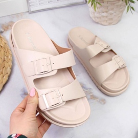 Csatos gumipapucs S. Bararski W OLI157A bézs 1