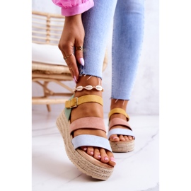 FS1 Női Velúr csatos szandál Pasztell Corestra sokszínű 1