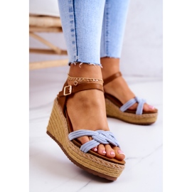 FB2 Divatos Szandálok Egy Ék Kék Roseville 1