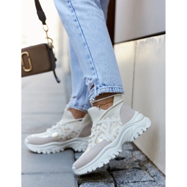 Cipők Sportcipők Bézs-Arany Phinell 2