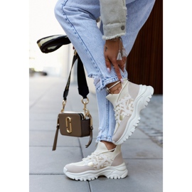 Cipők Sportcipők Bézs-Arany Phinell 1