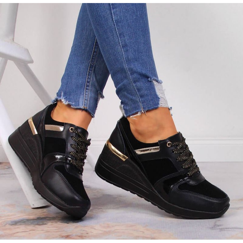 Wedge tornacipő S. Barski W OLI160 fekete 2