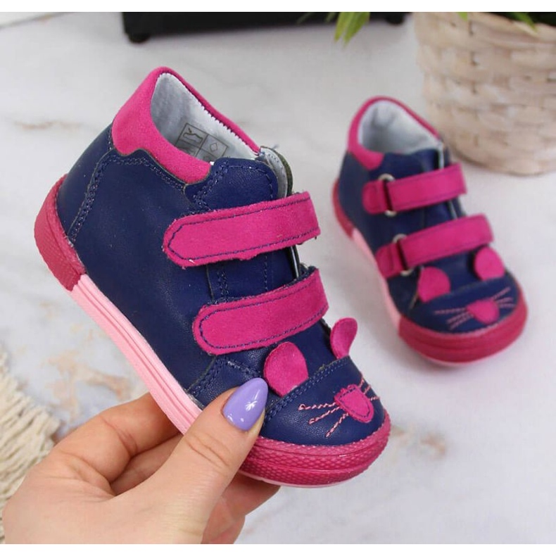 Tépőzáras csizma Kornecki Jr 6776 sötétkék 1