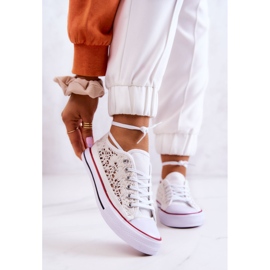 Női White Venture áttört tornacipő fehér 1