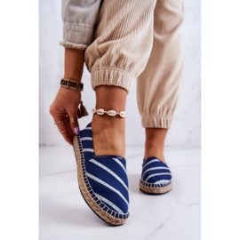 Női klasszikus espadrillák Big Star JJ274960 sötétkék 1