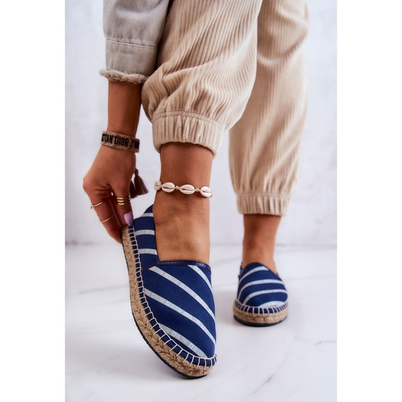 Női klasszikus espadrillák Big Star JJ274960 sötétkék 1 Női klasszikus espadrillák Big Star JJ274960 sötétkék 1