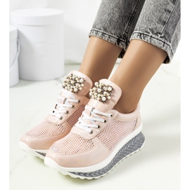 Rózsaszín holografikus tornacipő a Saggers-től 1