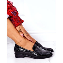 Lakkozott mokaszinok Vinceza 21-10674 Fekete 5