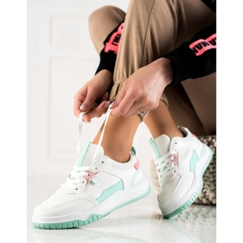 TRENDI Menta sportcipők fehér zöld 1