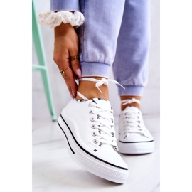 S.Barski Női fehér Menifee megkötős tornacipő 1