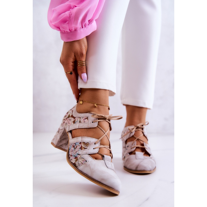 Női bőrcsizma Maciejka 05328-04 Bézs 1