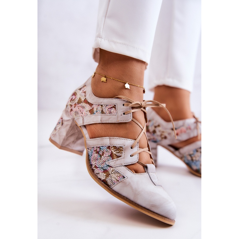 Női bőrcsizma Maciejka 05328-04 Bézs 2