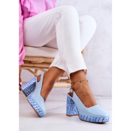 Sergio Leone Bőr szivattyúk Maciejka 05441-06 Kék 1