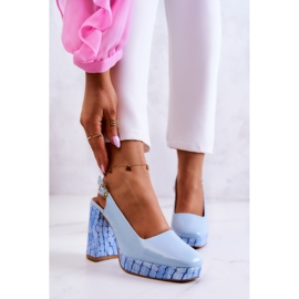 Sergio Leone Bőr szivattyúk Maciejka 05441-06 Kék 2