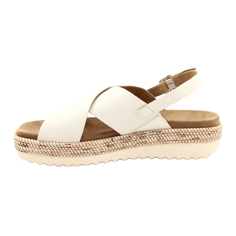 Caprice bőr szandál a peronon 9-28712 102 fehér 1