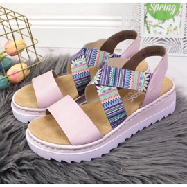 Rieker W RKR533 lila gumiszandál 2