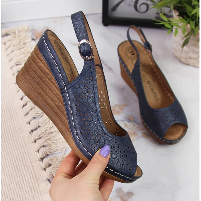 Ékes szandál eVento W EVE349A sötétkék 1