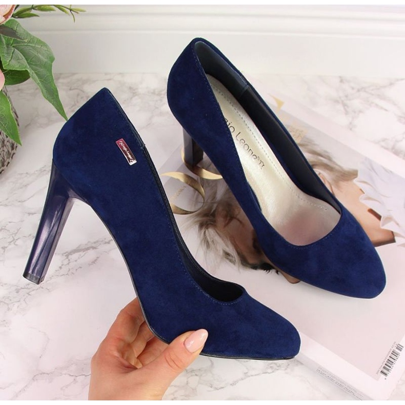 Velúr pumpák Sergio Leone W SK3AP sötétkék 1