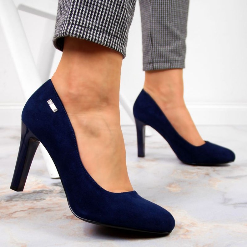 Velúr pumpák Sergio Leone W SK3AP sötétkék 2