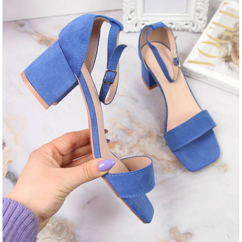 Szandál Vinceza W JAN107B posztján kék 1 Szandál Vinceza W JAN107B posztján kék 1