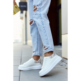 FE1 Klasszikus női sportcipő fehér és bézs színű Meleris 2