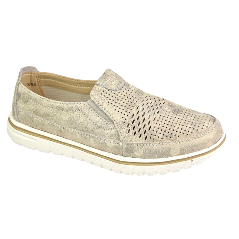 Kényelmes sportcipők a Jezzi platformon 20PB08-1653 bézs aranysárga 1