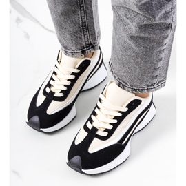 Fekete Hofste női tornacipő bézs 1