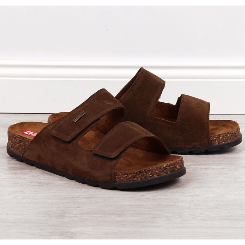 Tépőzáras bőr Big Star M JJ176002 barna 1