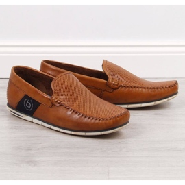 Bugatti JJ153094 bőr mokaszin, barna 1