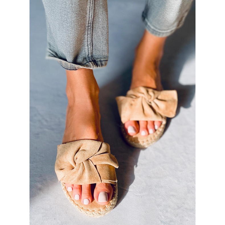 Baina Camel espadrilles papucs bézs 1