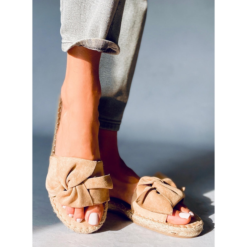 Baina Camel espadrilles papucs bézs 2
