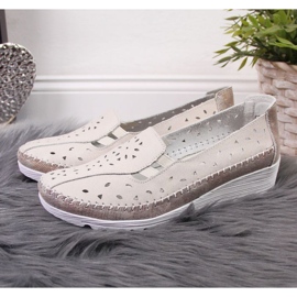 Bőr ékcipő bézs T.Sokolski W SCA156 2