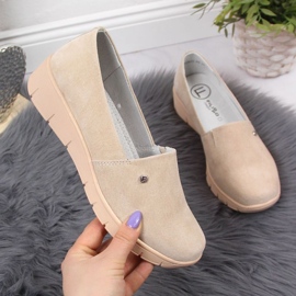 Bőr cipő az éken Filippo W PAW343B bézs 1