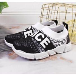 Sportcipő zokni McKeylor Jr JAN94B fekete-fehér 2