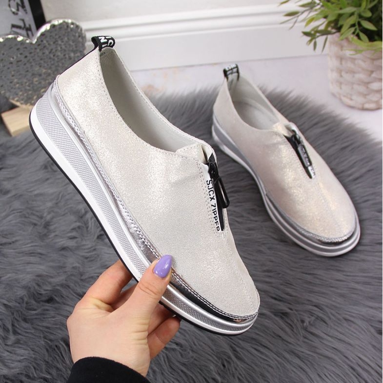 Bőr cipő T.Sokolski W SCA153B arany aranysárga 1