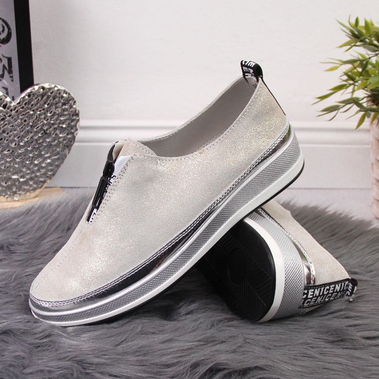 Bőr cipő T.Sokolski W SCA153B arany aranysárga 2