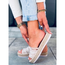 PA1 Női espadrillák Nour Beige bézs 2