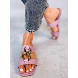 Papucs Saud Purple lánccal rózsaszín 1