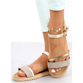 Tenda Gold női szandál aranysárga 2