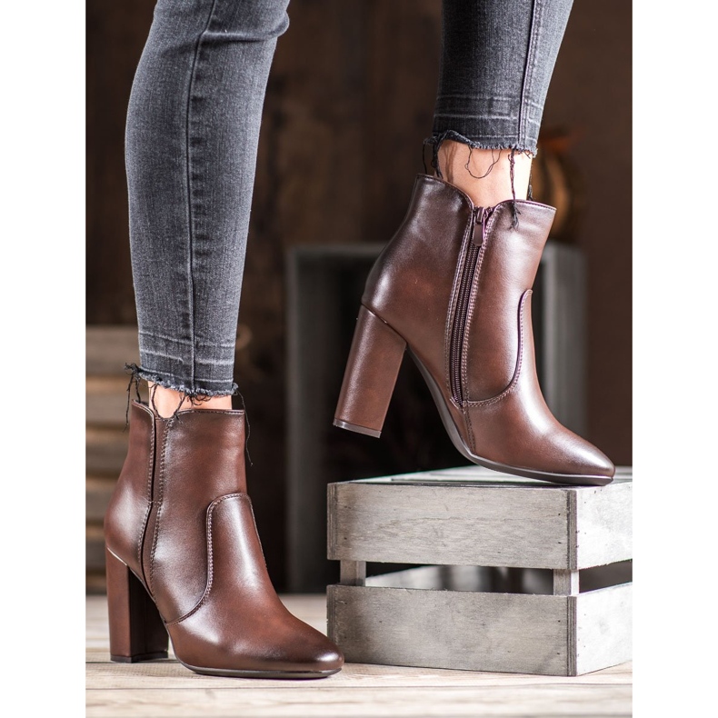 Super Mode Barna csizma öko bőrrel 1