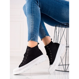 Forever Folie Fekete cipők a platformon 1