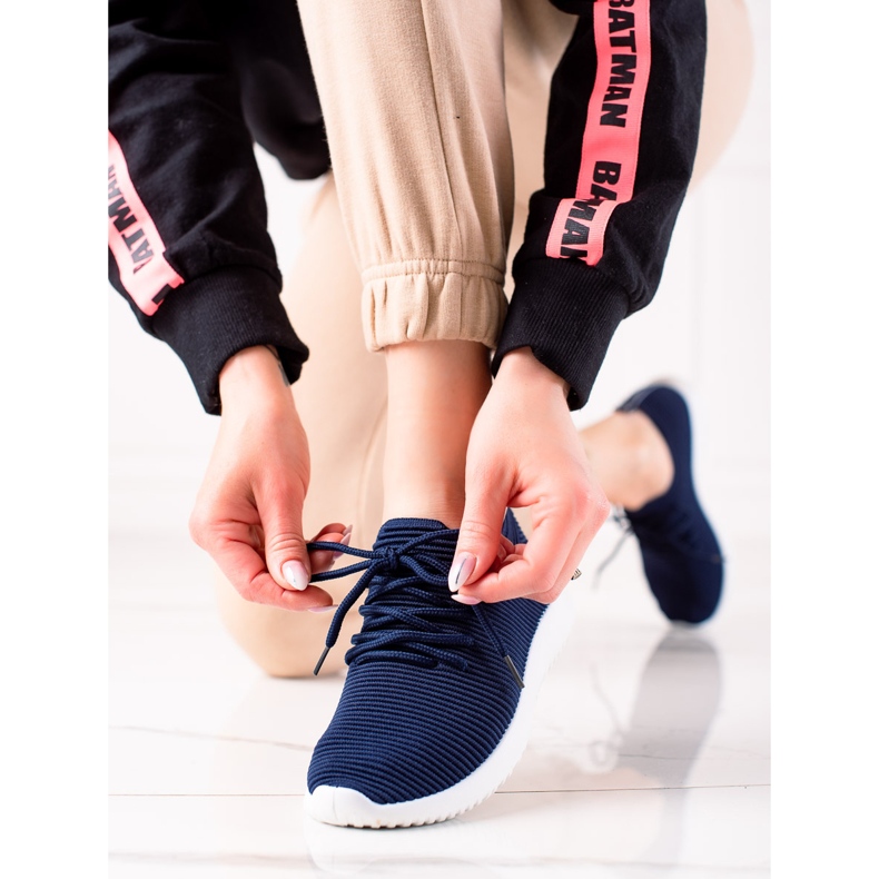 TRENDI Könnyű sportcipők sötétkék kék 1