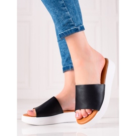 Encor Fekete papucs az emelvényen 1