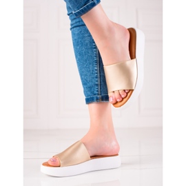 Encor Arany Papucs A Platformon aranysárga 1