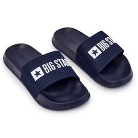 Férfi Big Star JJ174507 sötétkék papucs 2
