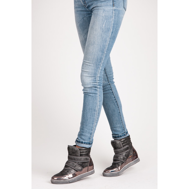 Show It Magasfényű tornacipő szürke 1