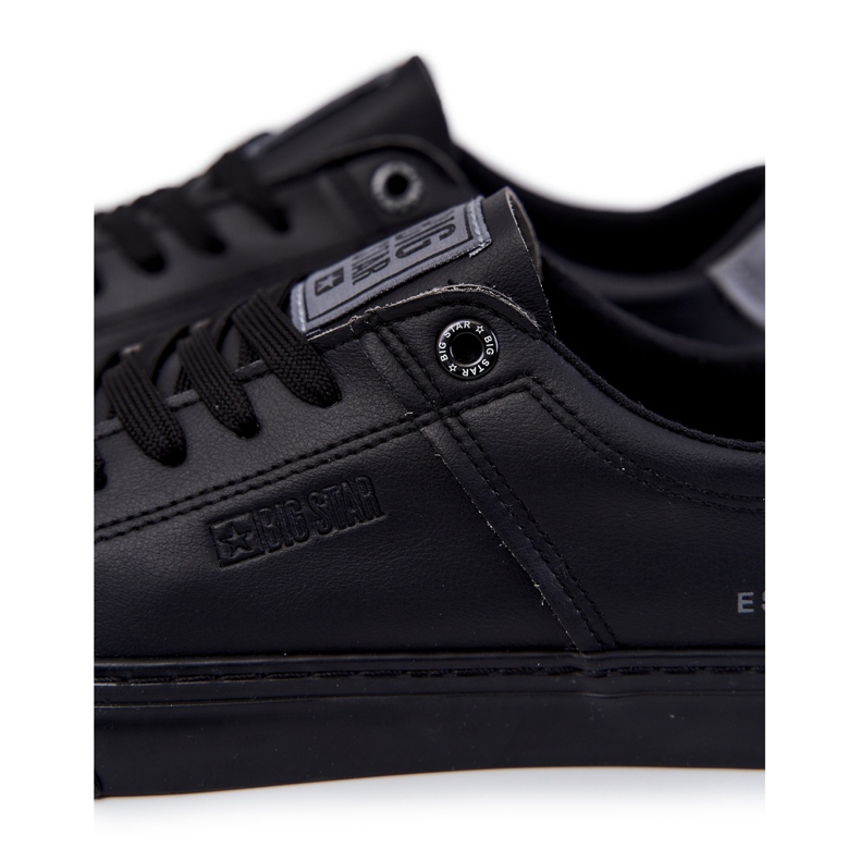 Bőr férfi tornacipő Big Star JJ174108 fekete 1