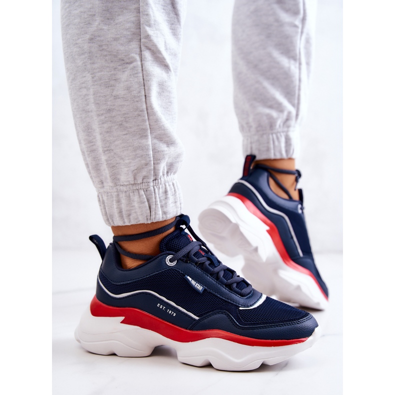 Női sportcipő Big Star JJ274A117 Sötétkék 2