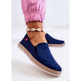 Női Espadrille Slip-On Big Star JJ276003 sötétkék 2